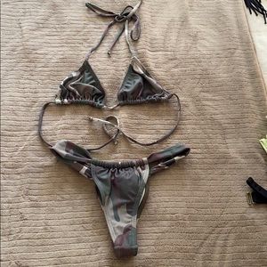 Camo bikini set. Like new